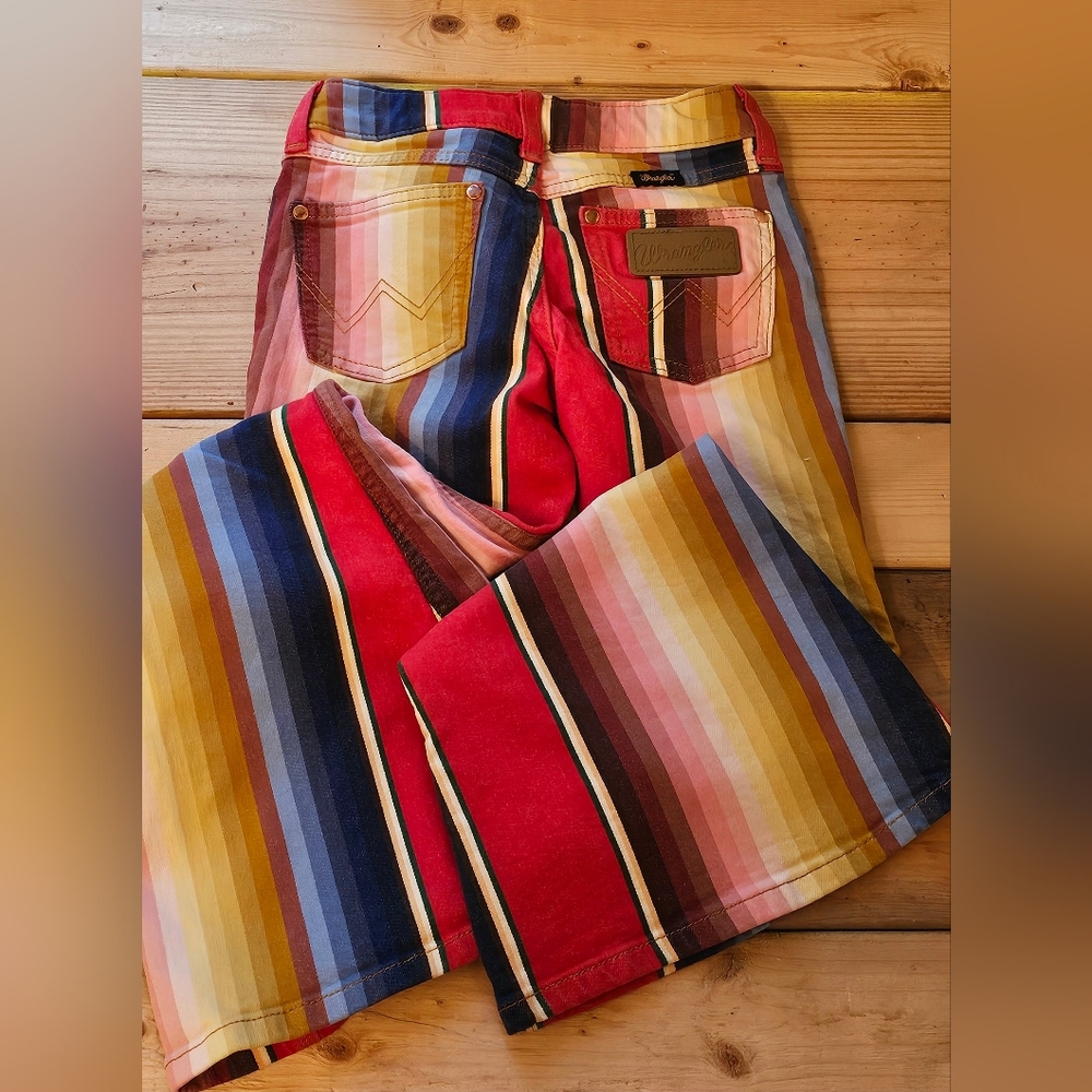 Wrangler Multicolor Striped Jeans